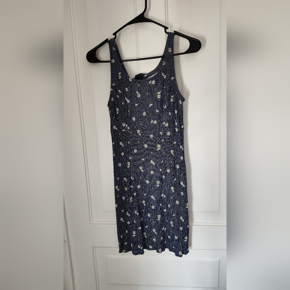 Vintage Sunflower Dress JT Dress Size 9 Made In USA